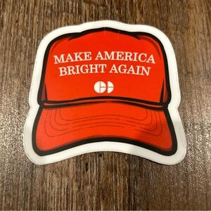 “Make America Bright Again” Trump Hat Decal Sticker - New!